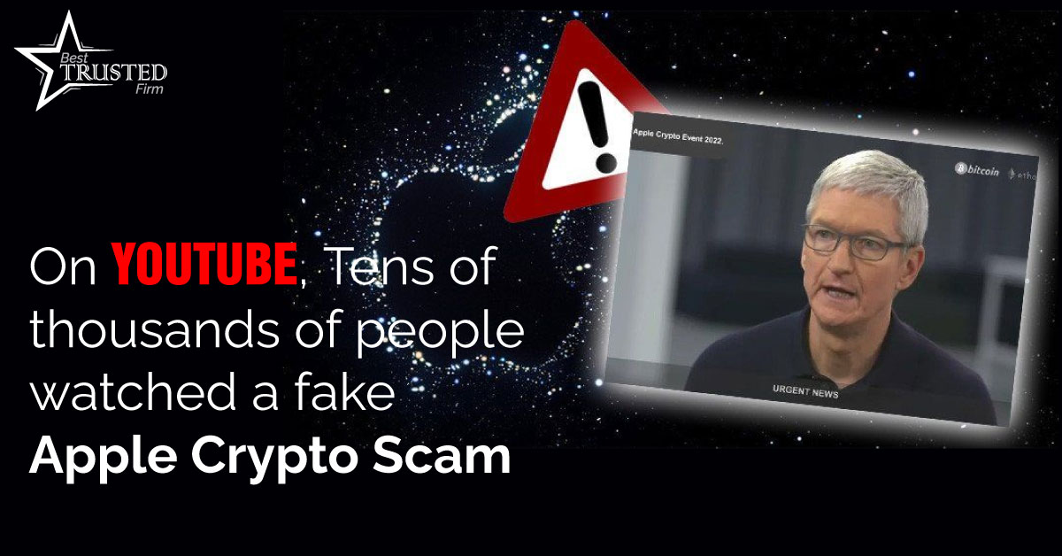 On YouTube, Tens Of Thousands Of People Watched A Fake Apple Crypto Scam