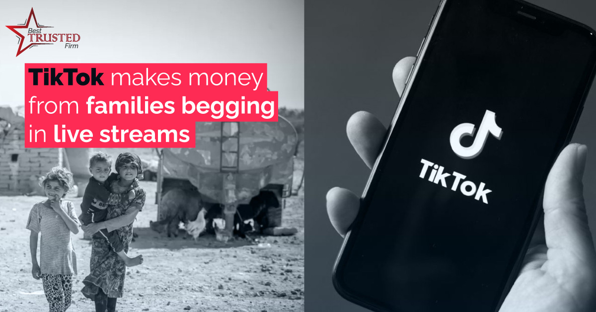 TikTok makes money from families begging in live streams
